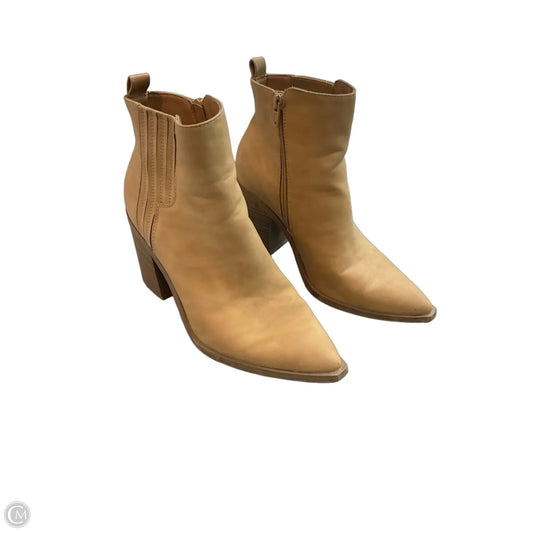 Boots Ankle Flats By Universal Thread In Tan, Size: 9.5