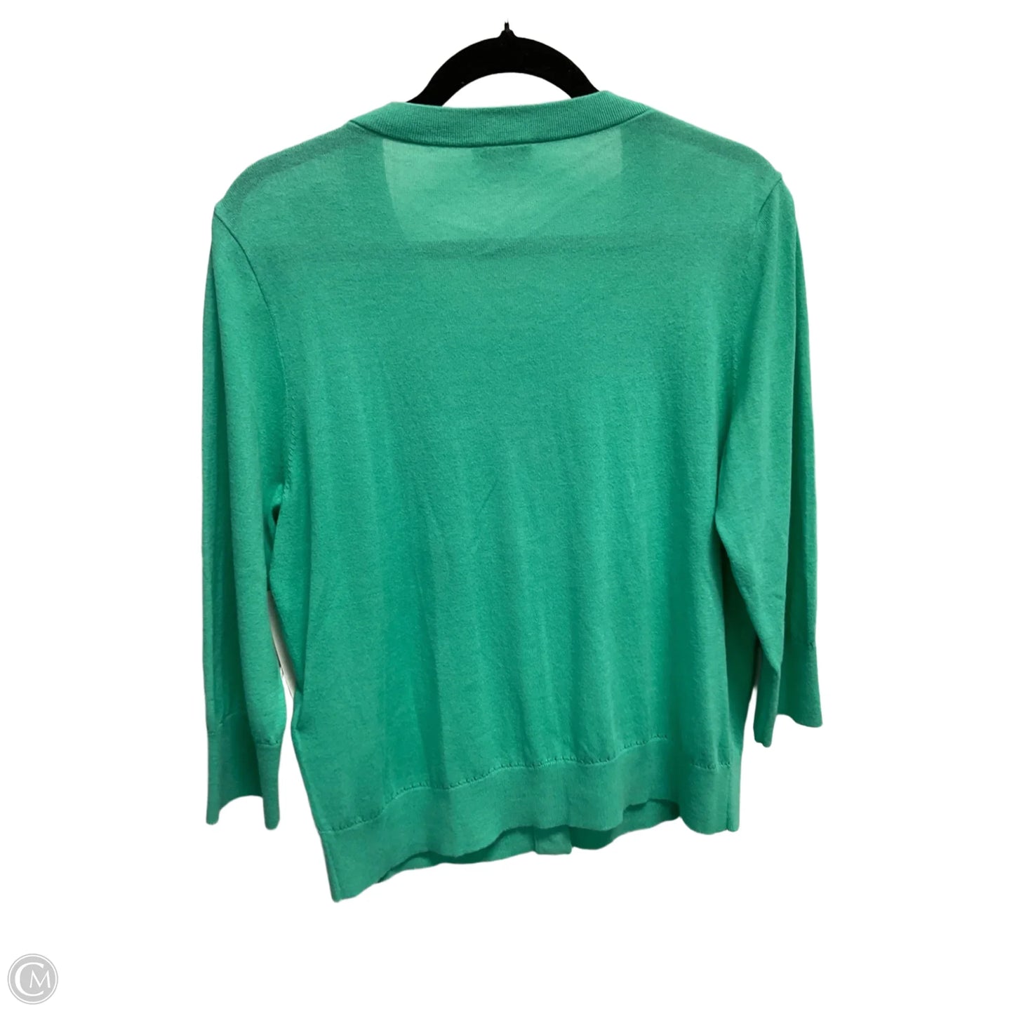 Cardigan Designer By Kate Spade In Aqua, Size: Xl