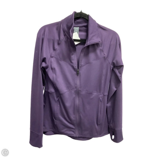 Athletic Jacket By Champion In Purple, Size: M