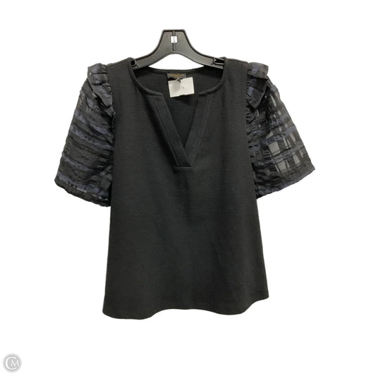 Top Short Sleeve By Current Air In Black, Size: M