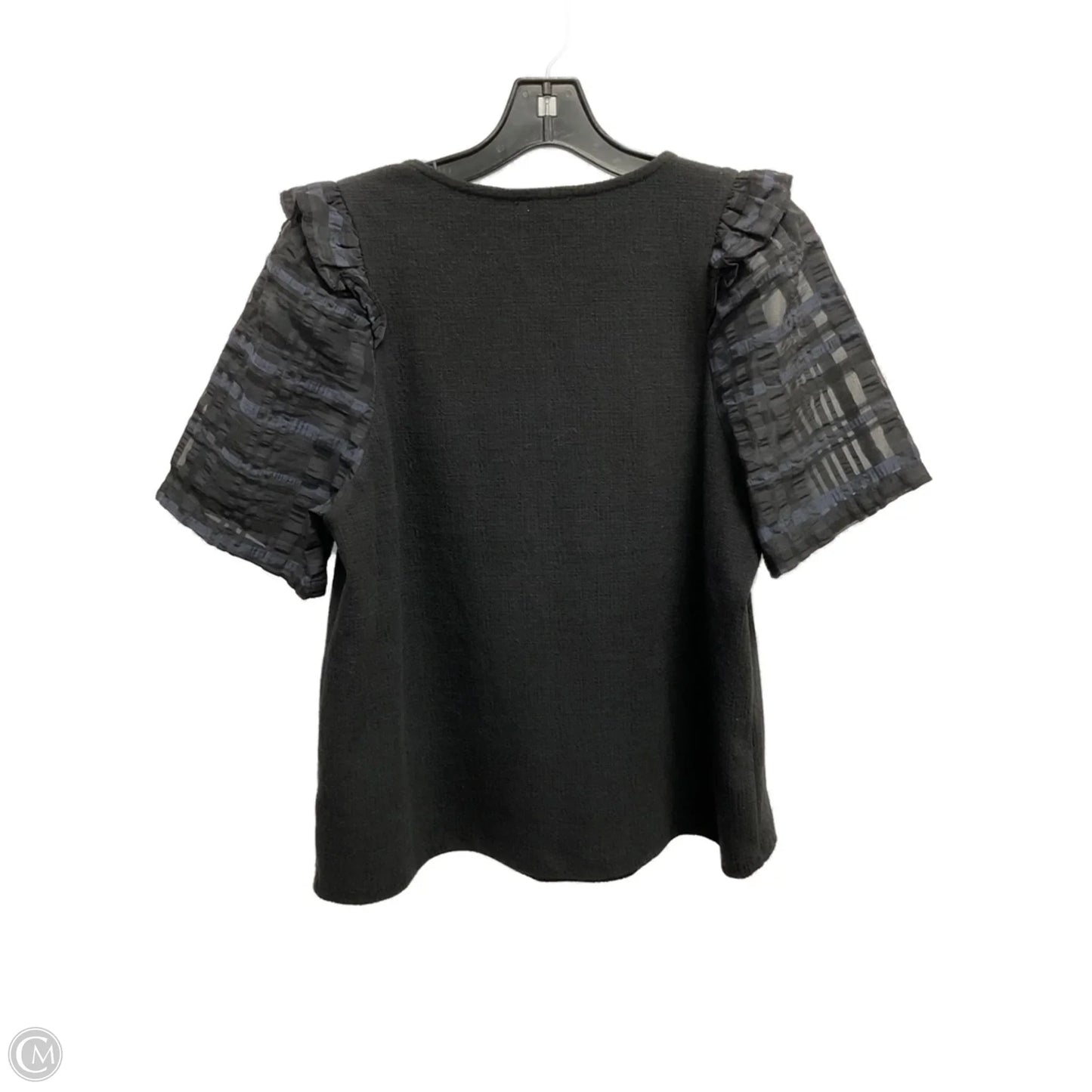 Top Short Sleeve By Current Air In Black, Size: M