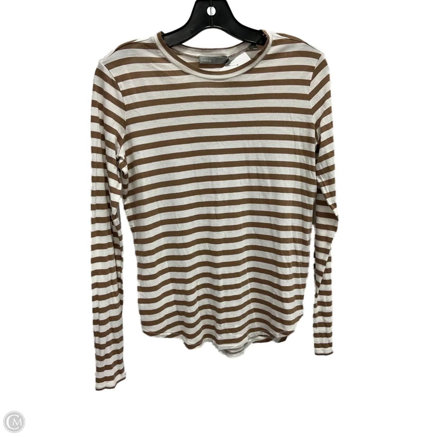 Top Long Sleeve Basic By Vince In Striped Pattern, Size: S