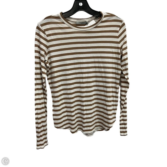 Top Long Sleeve Basic By Vince In Striped Pattern, Size: S