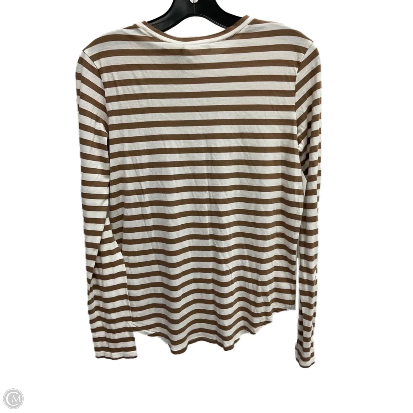 Top Long Sleeve Basic By Vince In Striped Pattern, Size: S