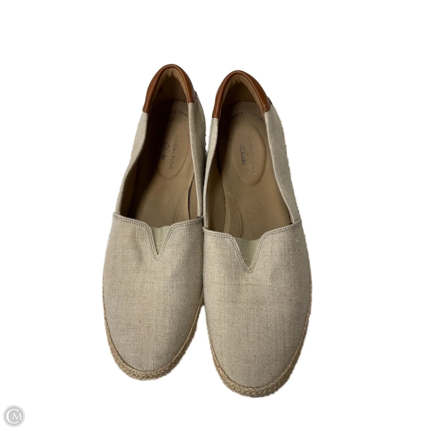 Shoes Flats By Clarks In Tan, Size: 8.5