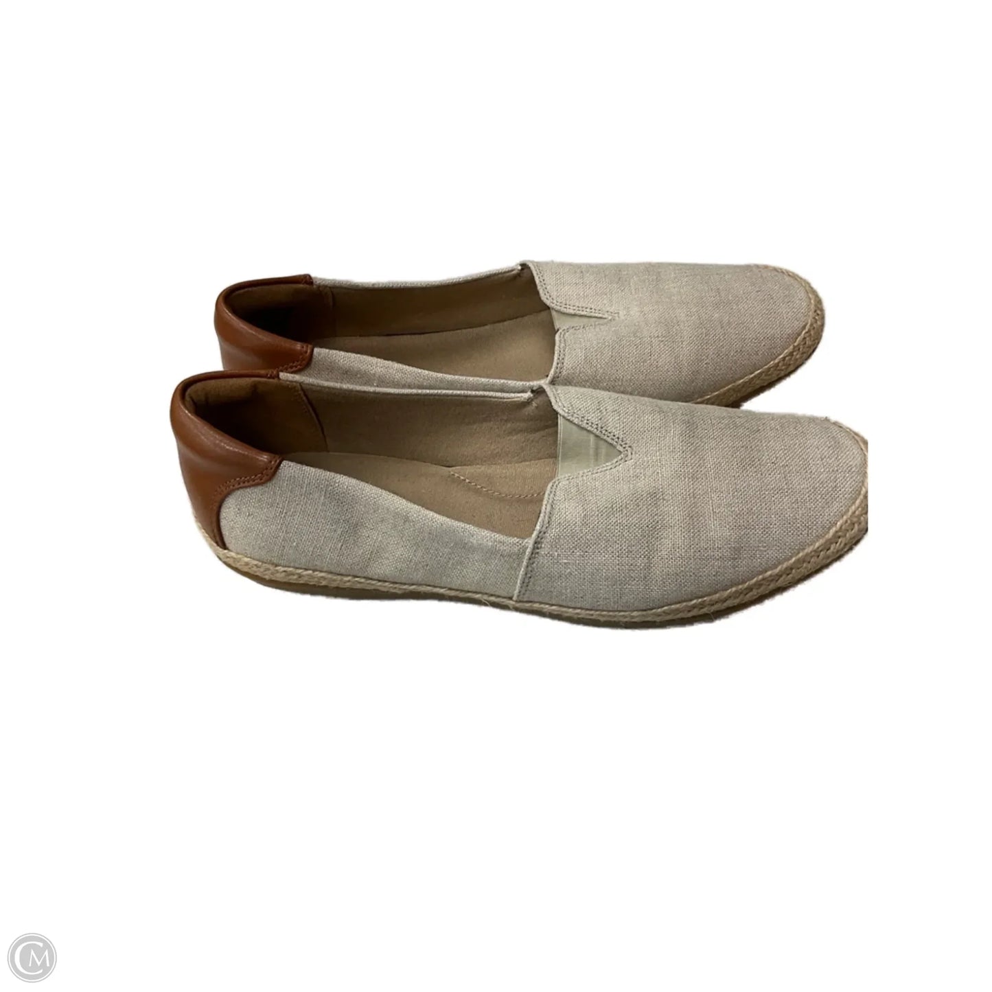 Shoes Flats By Clarks In Tan, Size: 8.5