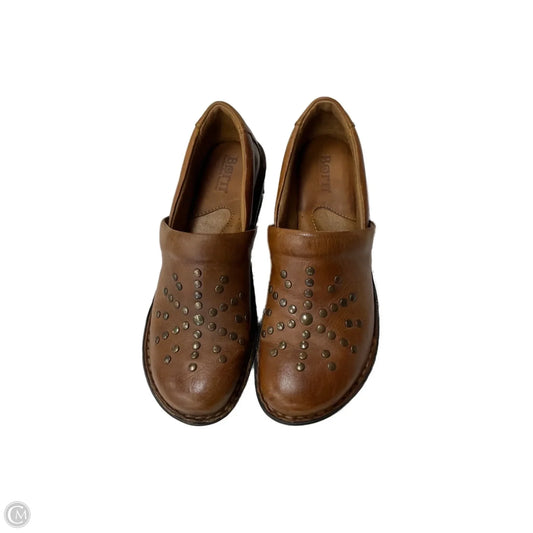 Shoes Heels Wedge By Born In Brown, Size: 7