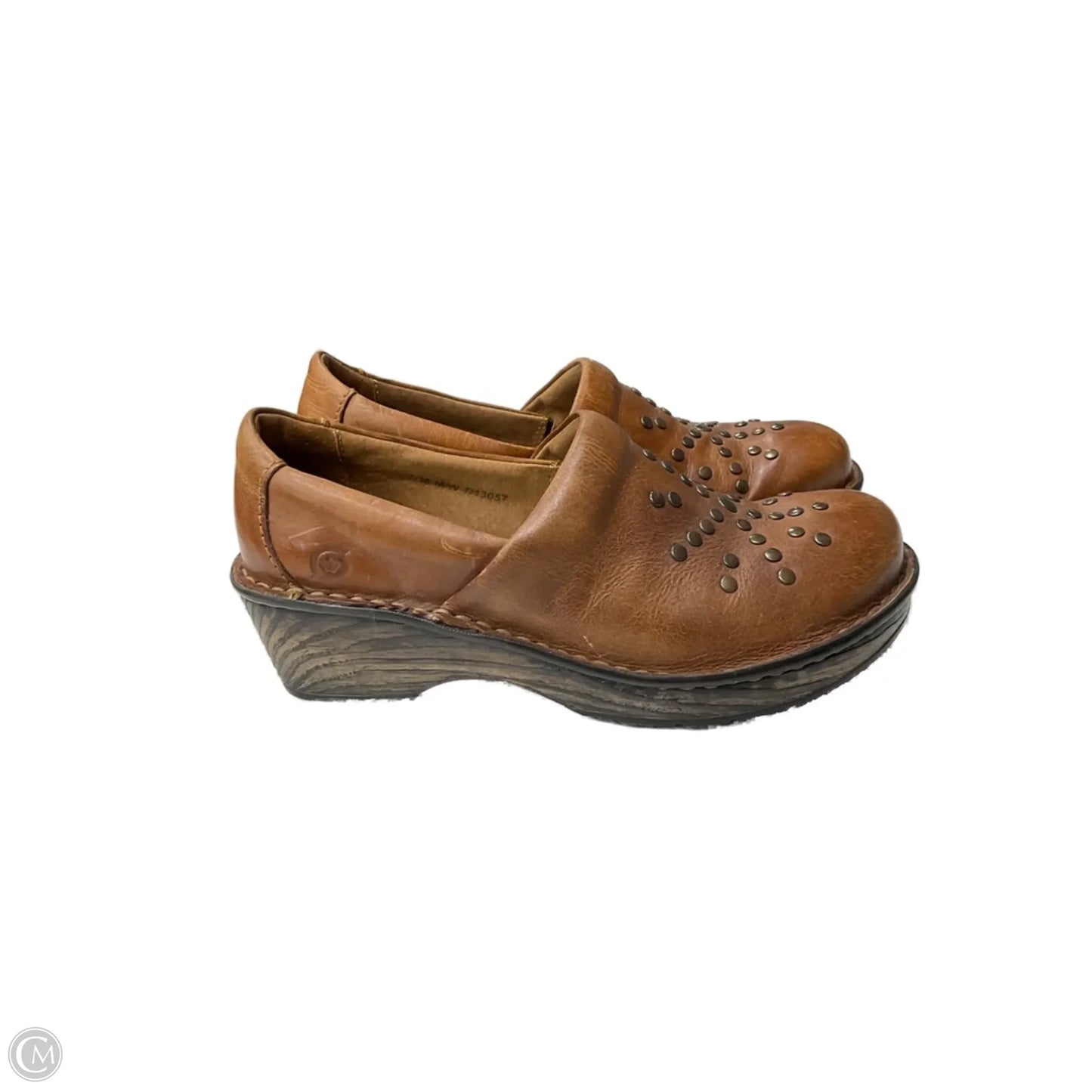 Shoes Heels Wedge By Born In Brown, Size: 7
