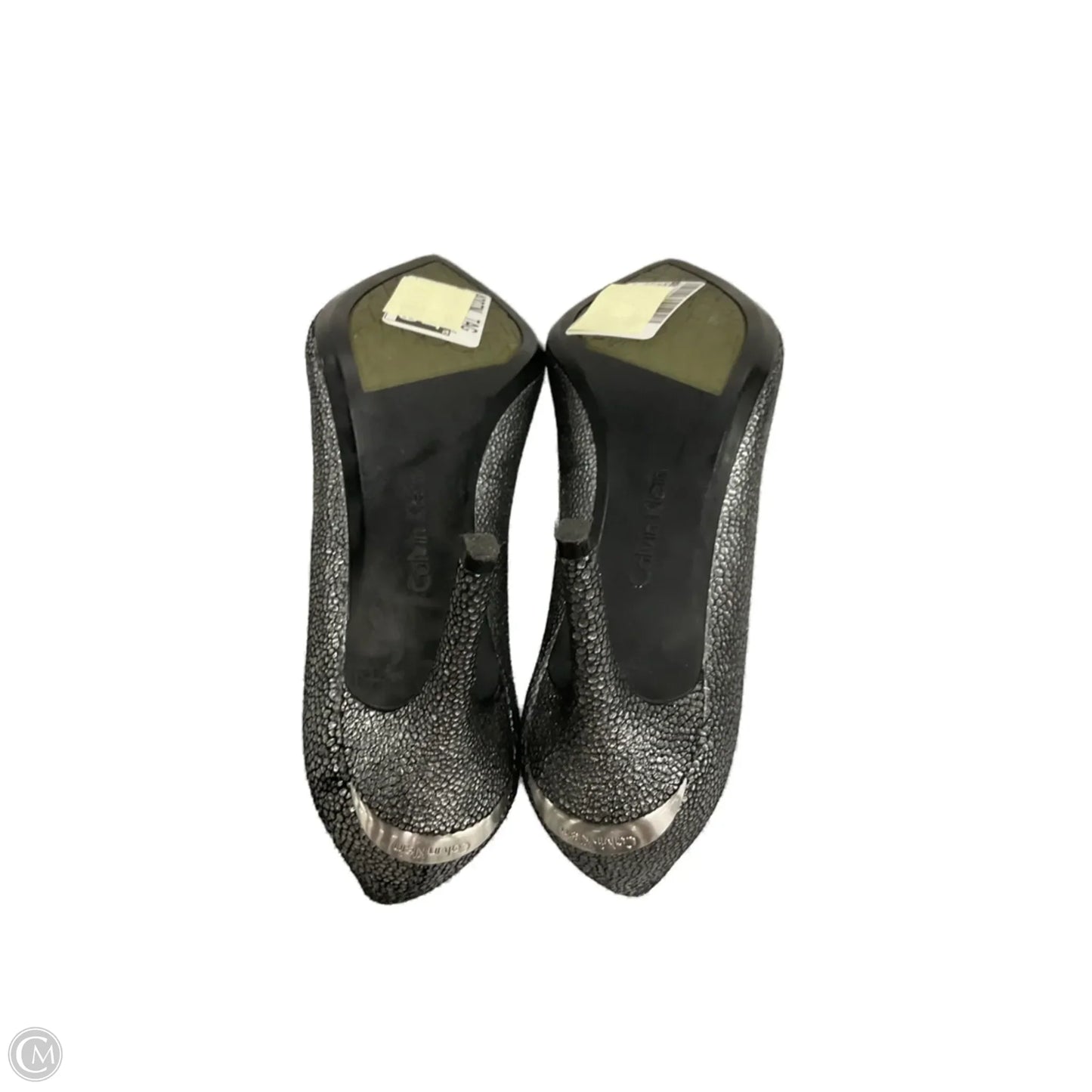 Shoes Heels Kitten By Calvin Klein In Grey, Size: 6.5