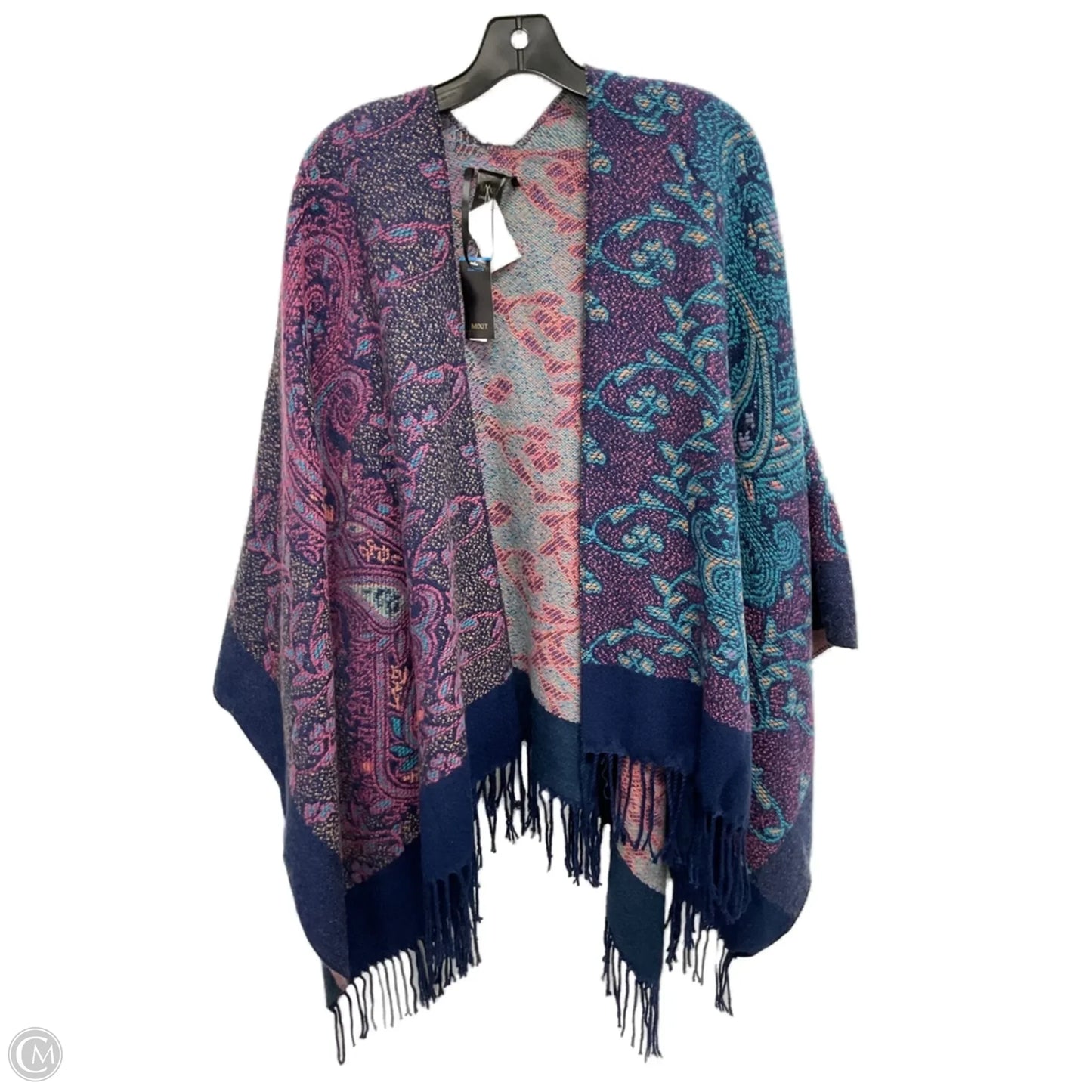 Poncho By Mix It In Paisley Print, Size: 0