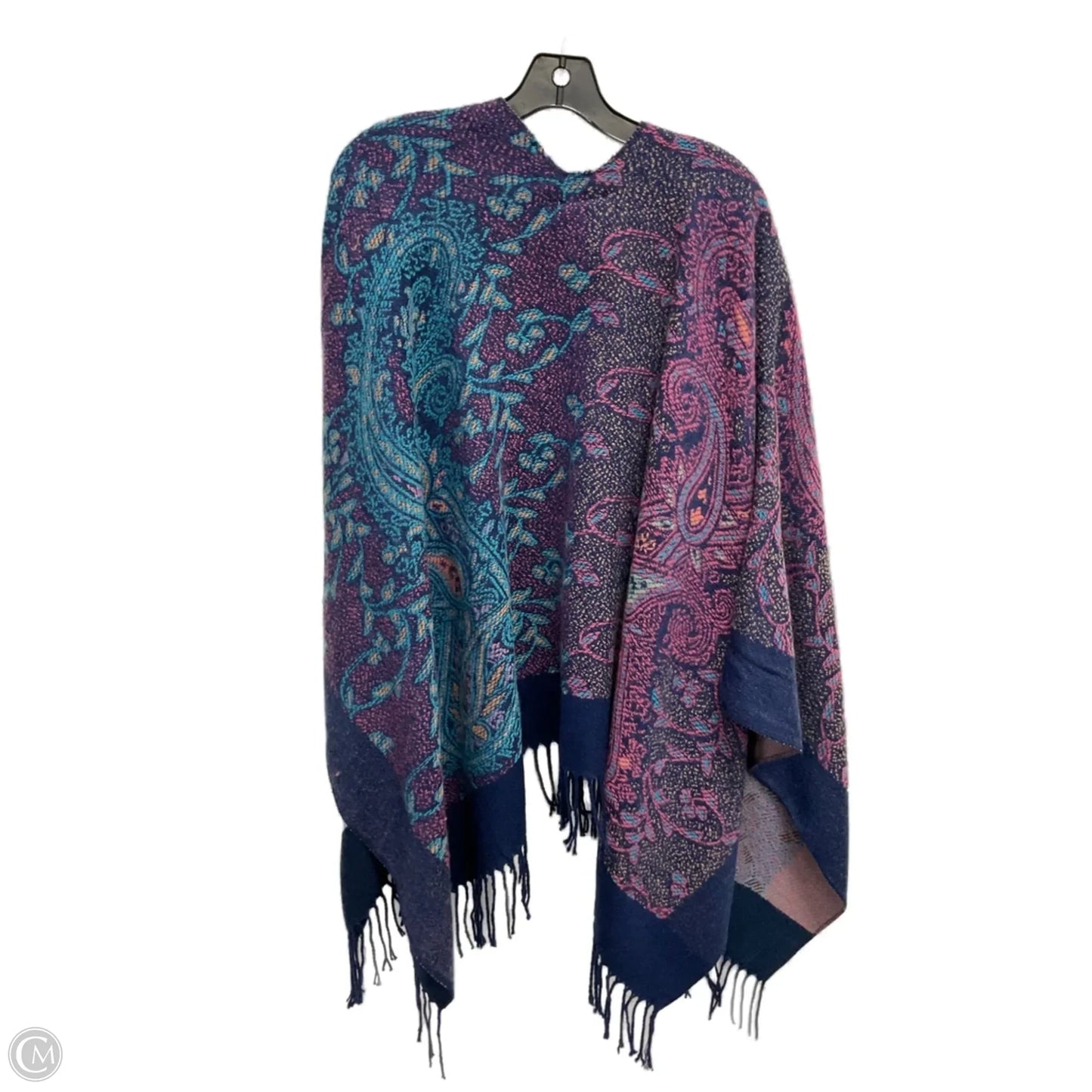 Poncho By Mix It In Paisley Print, Size: 0