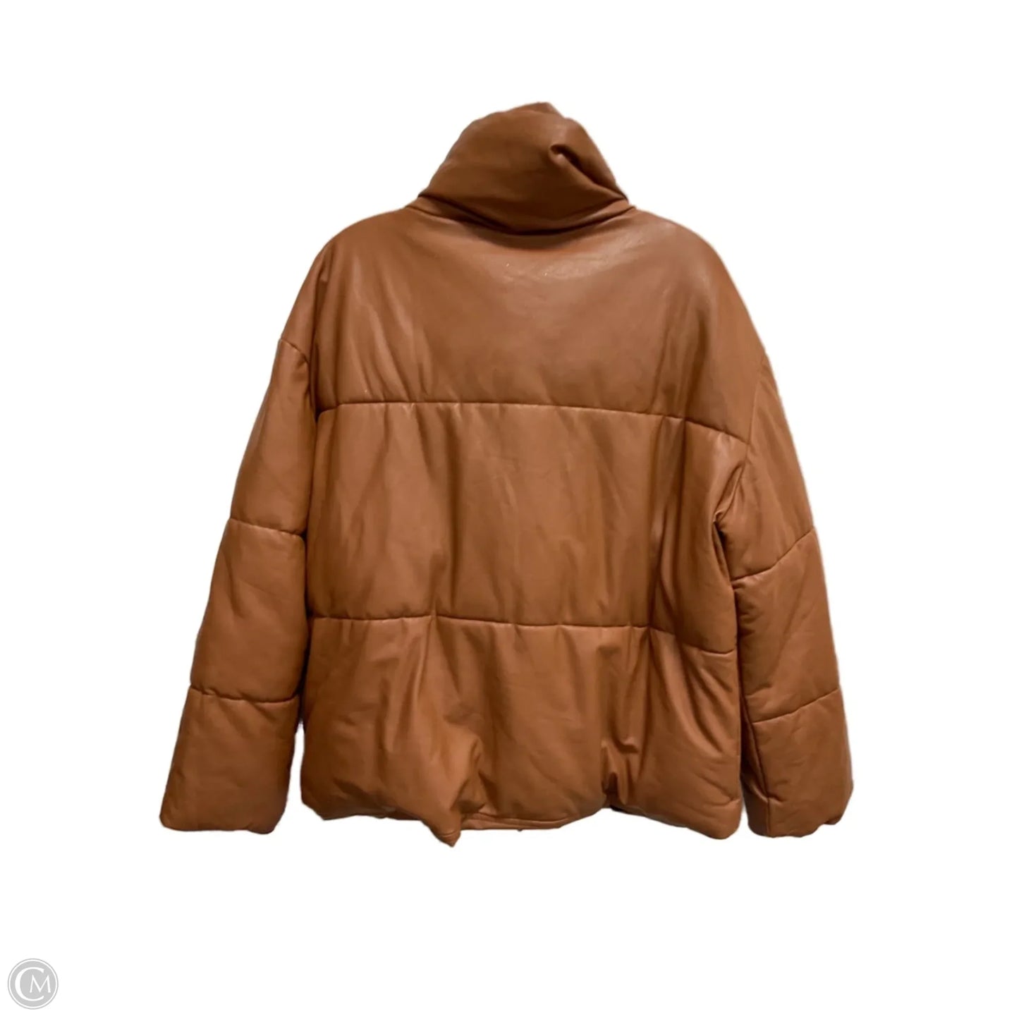 Coat Puffer & Quilted By Bagatelle In Brown, Size: L