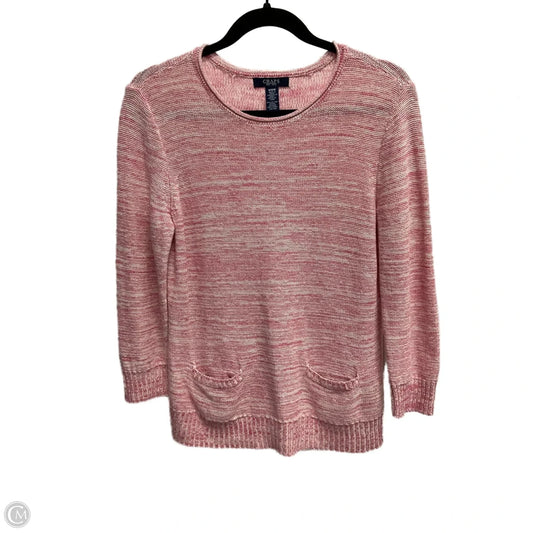 Sweater By Chaps In Pink, Size: M