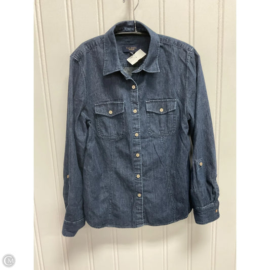 Top Long Sleeve By Talbots In Blue, Size: 14