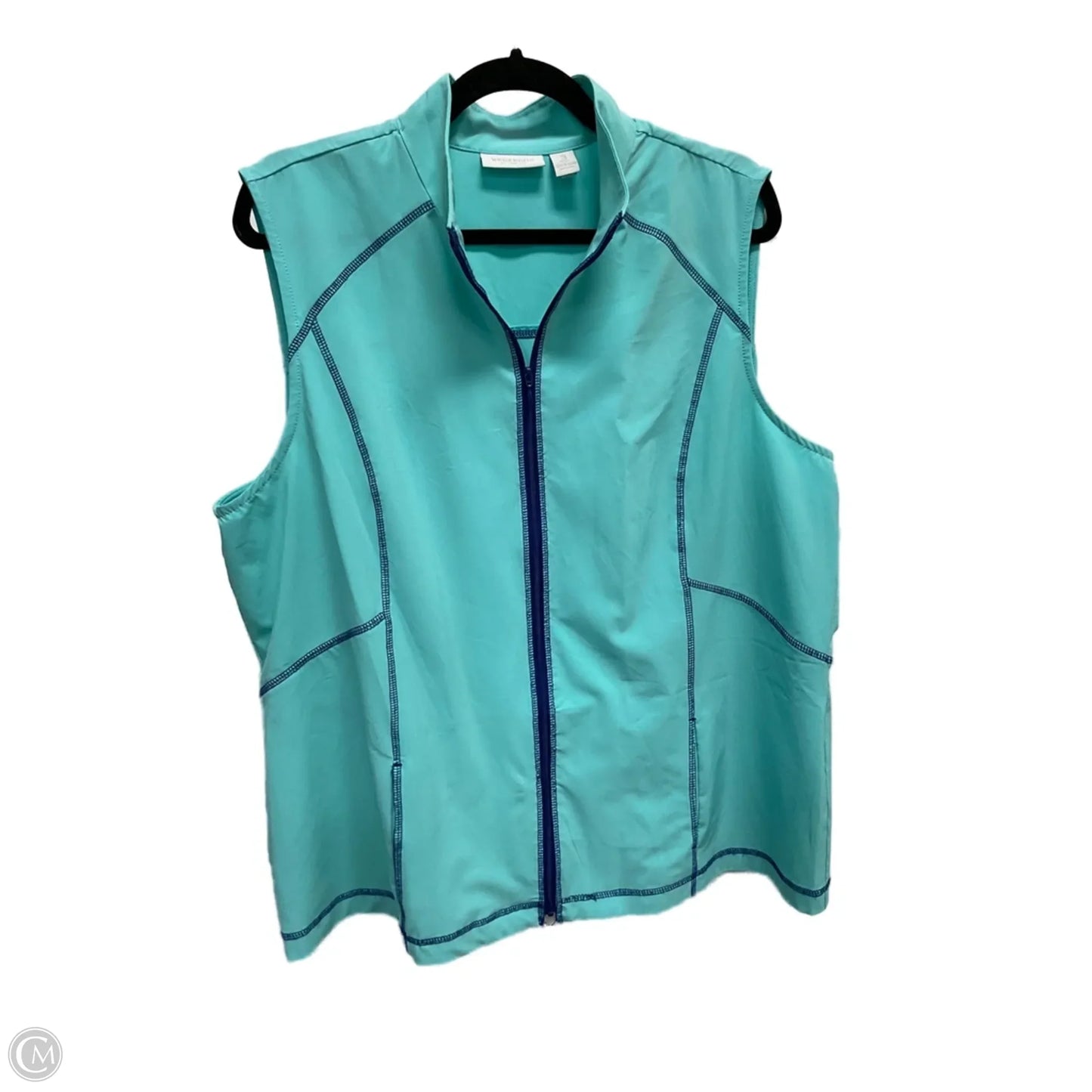 Vest Other By Chicos In Aqua, Size: Xxl