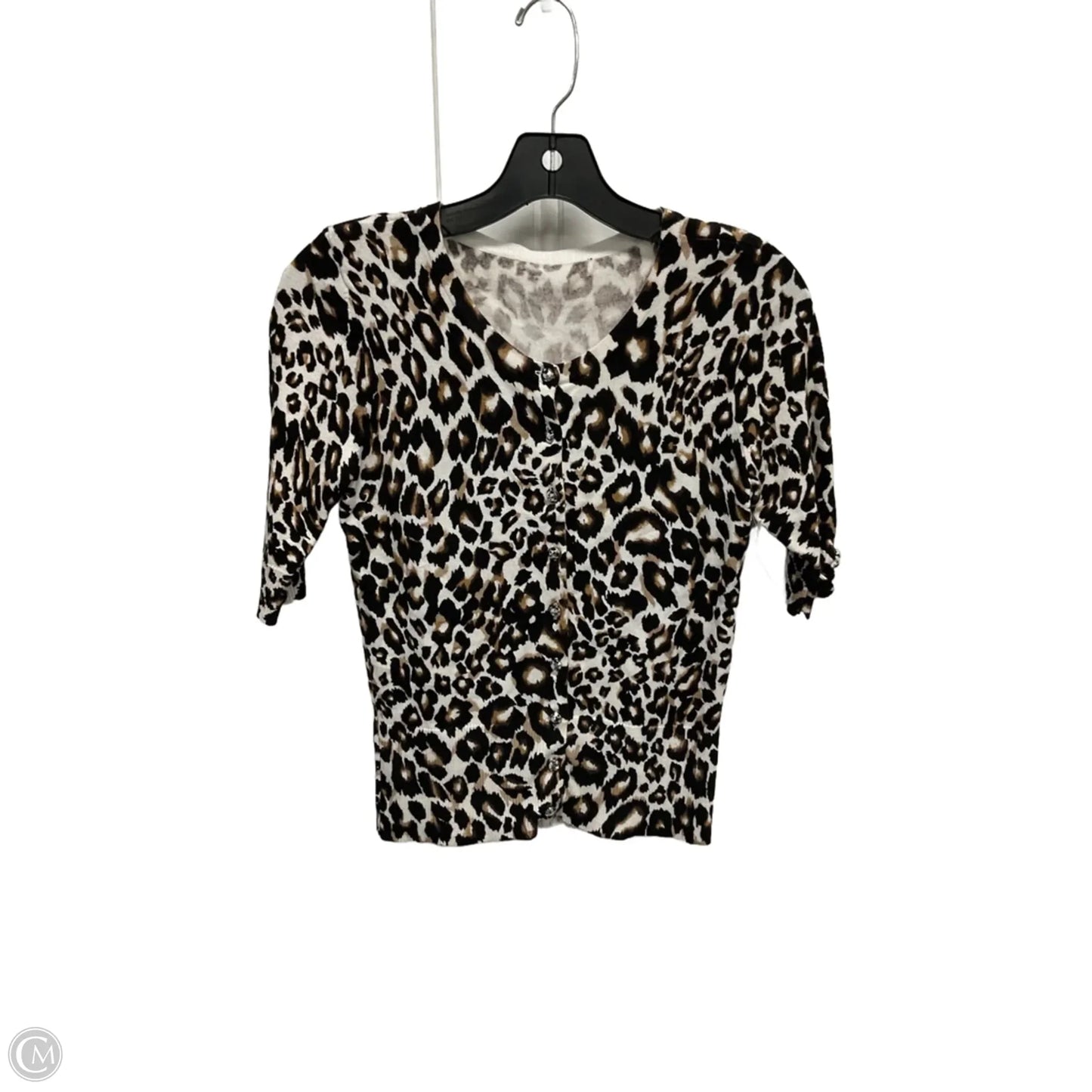 Cardigan By Clothes Mentor In Animal Print, Size: S
