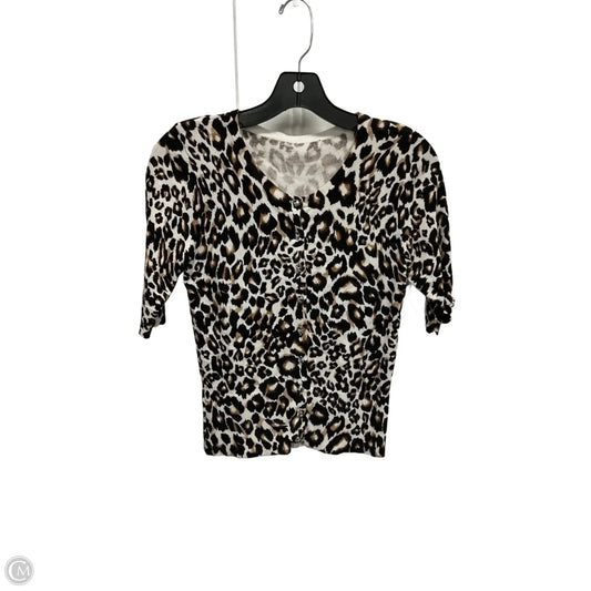 Cardigan By Clothes Mentor In Animal Print, Size: S