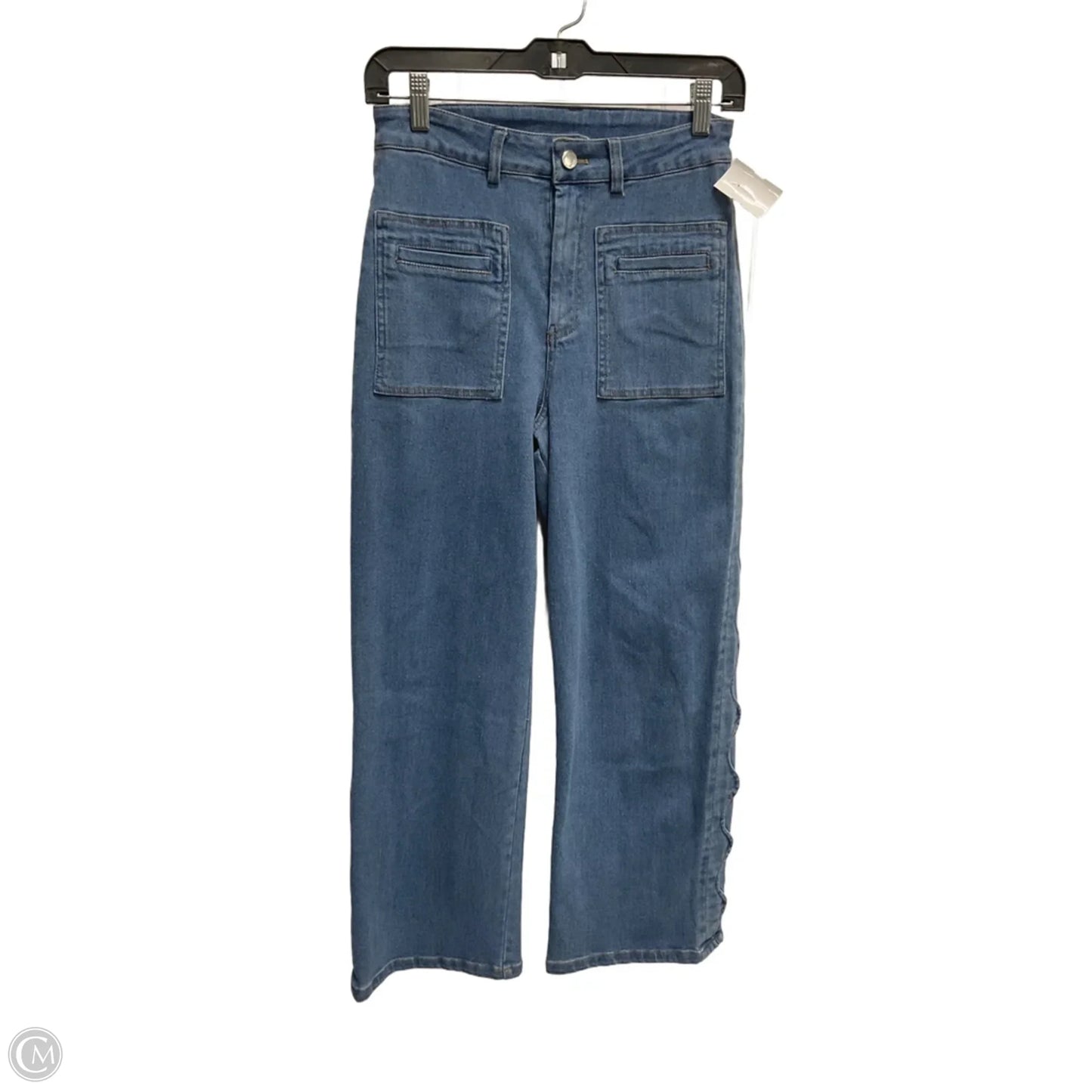 Jeans Wide Leg By Entro In Blue, Size: S
