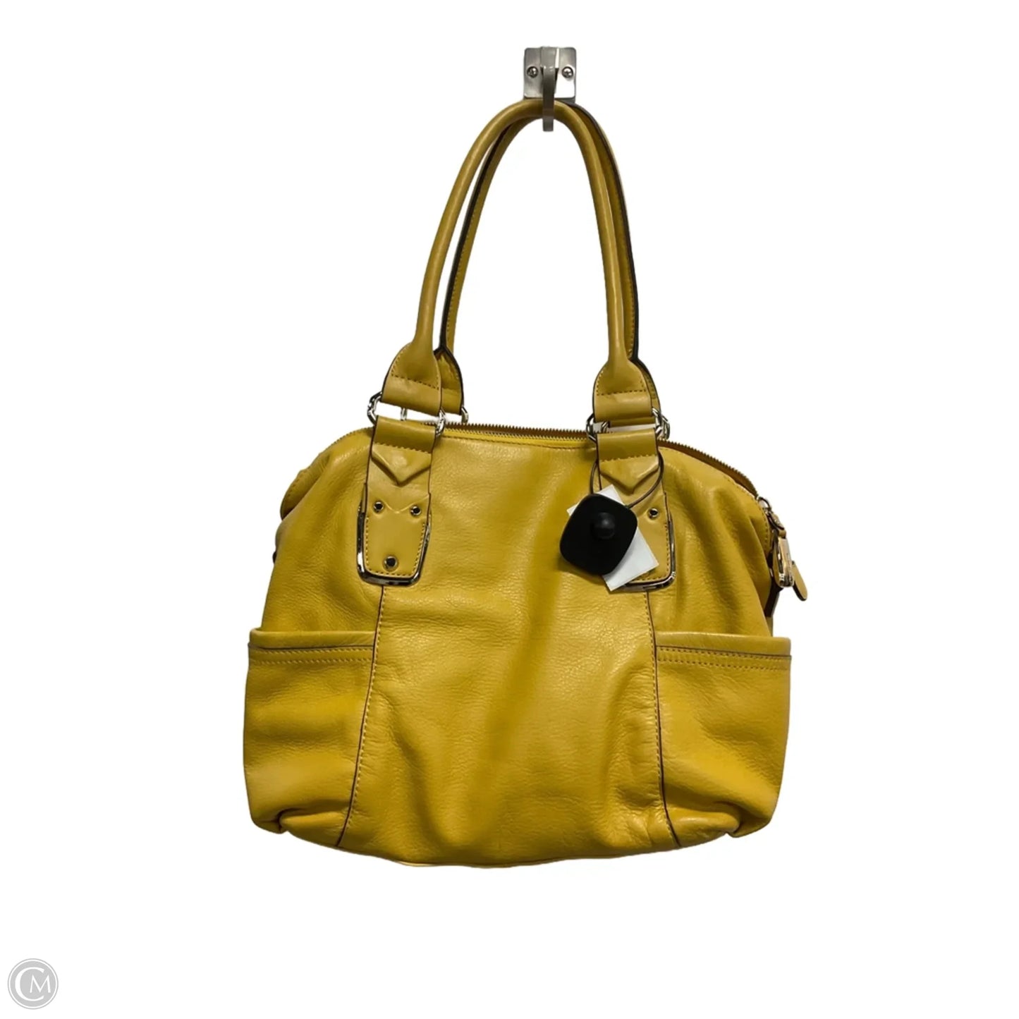 Handbag Leather By B. Makowsky, Size: Medium