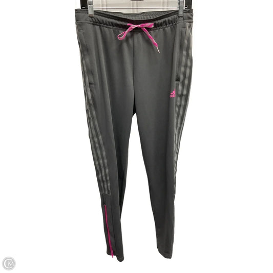 Athletic Pants By Adidas In Grey, Size: S
