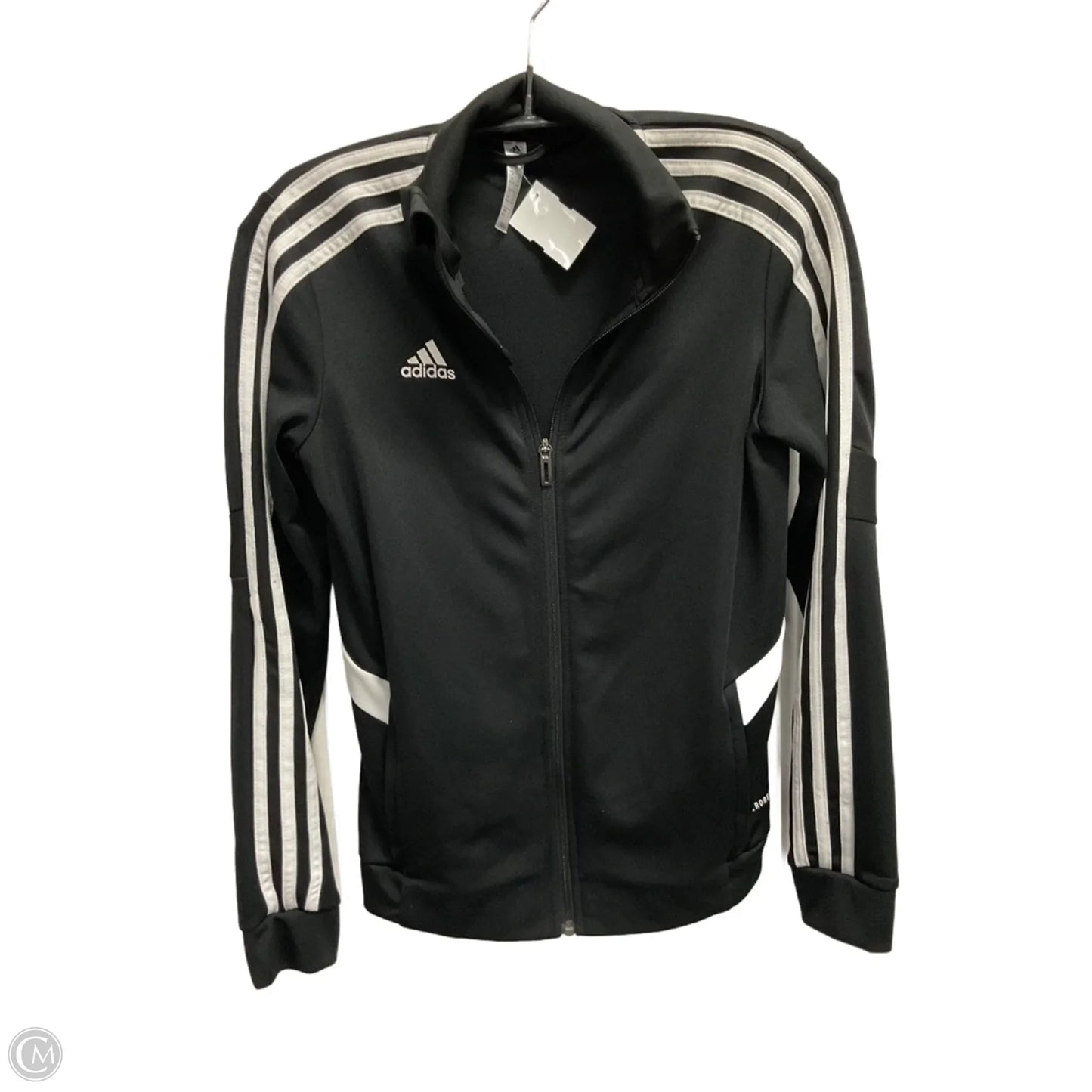 Athletic Jacket By Adidas In Black, Size: Xs
