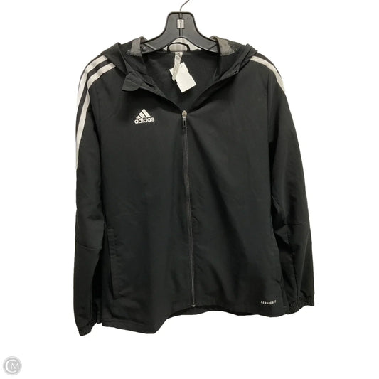 Athletic Jacket By Adidas In Black, Size: S