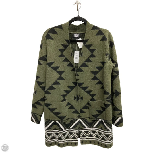 Sweater Cardigan By Frye In Green, Size: M