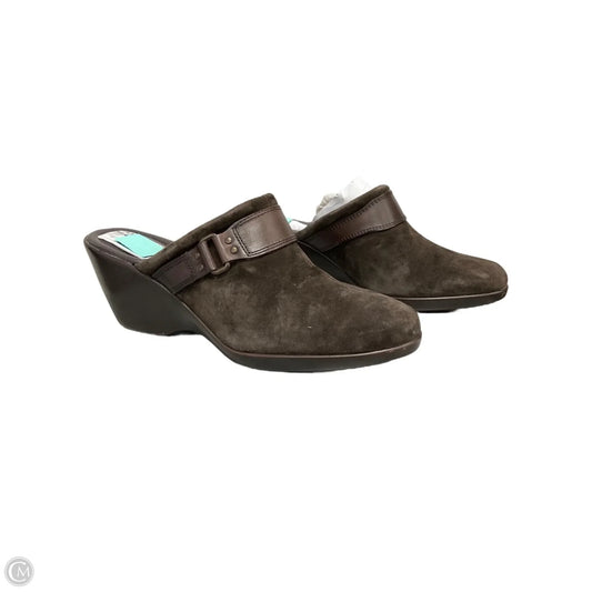 Shoes Heels Wedge By Nine West In Brown, Size: 10