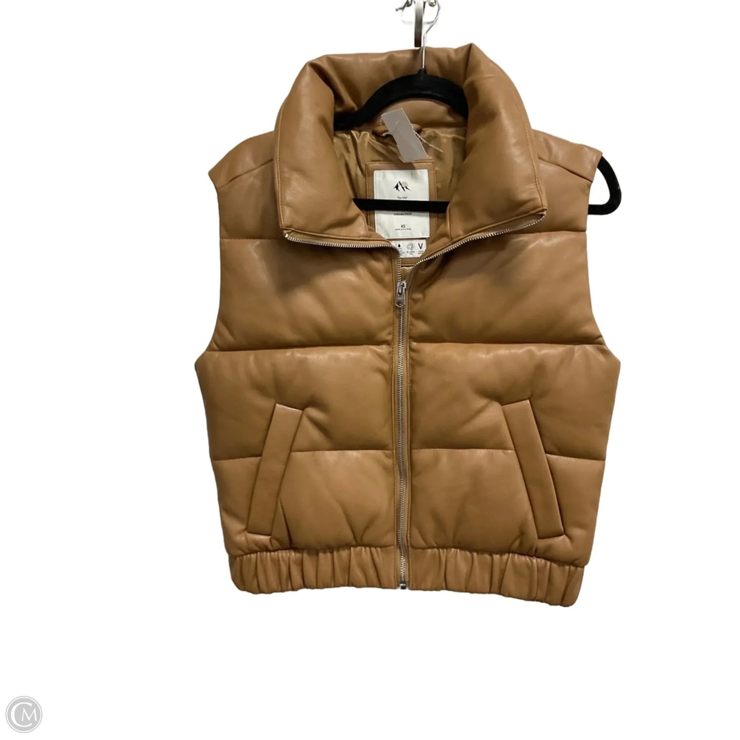 Vest Puffer & Quilted By Abercrombie And Fitch In Tan, Size: Xs