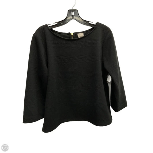 Blouse 3/4 Sleeve By Chicos In Black, Size: S
