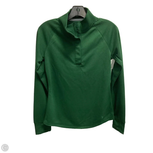 Athletic Top Long Sleeve Collar By Under Armour In Green, Size: Xs