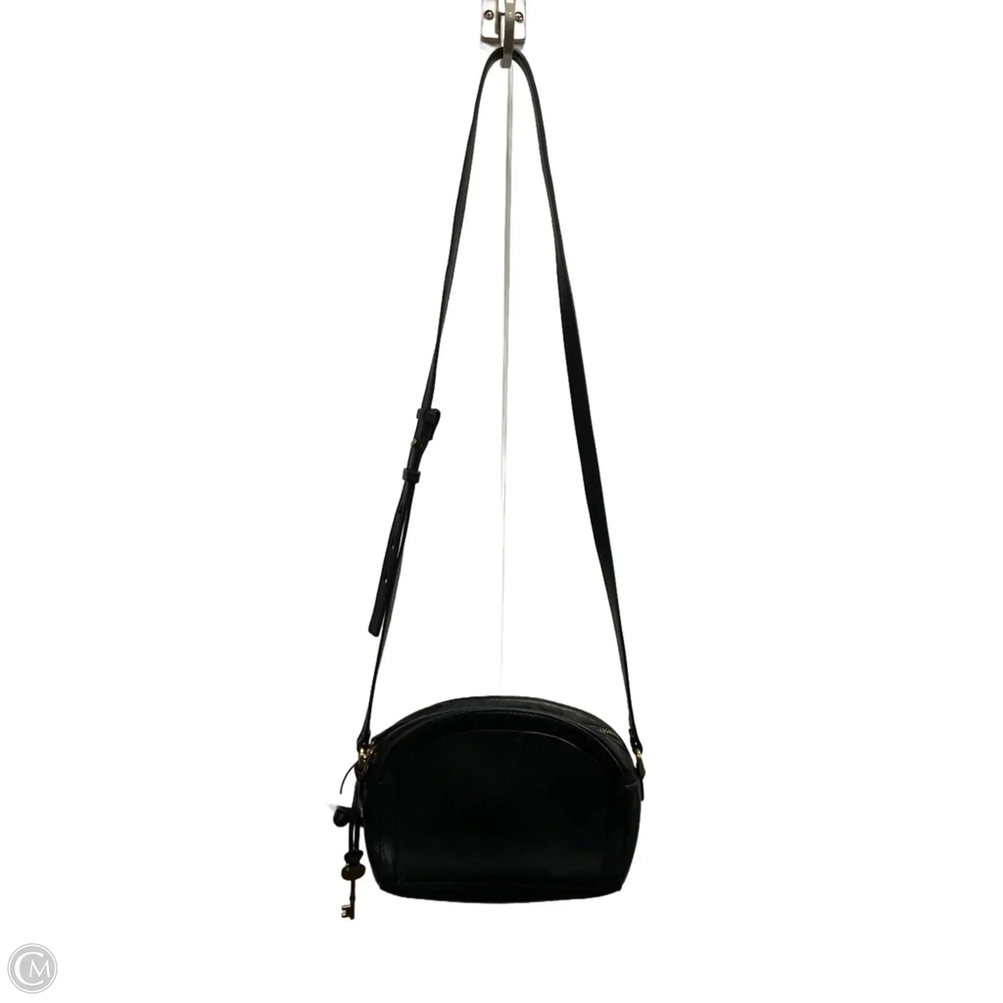 Handbag Leather By Fossil, Size: Small