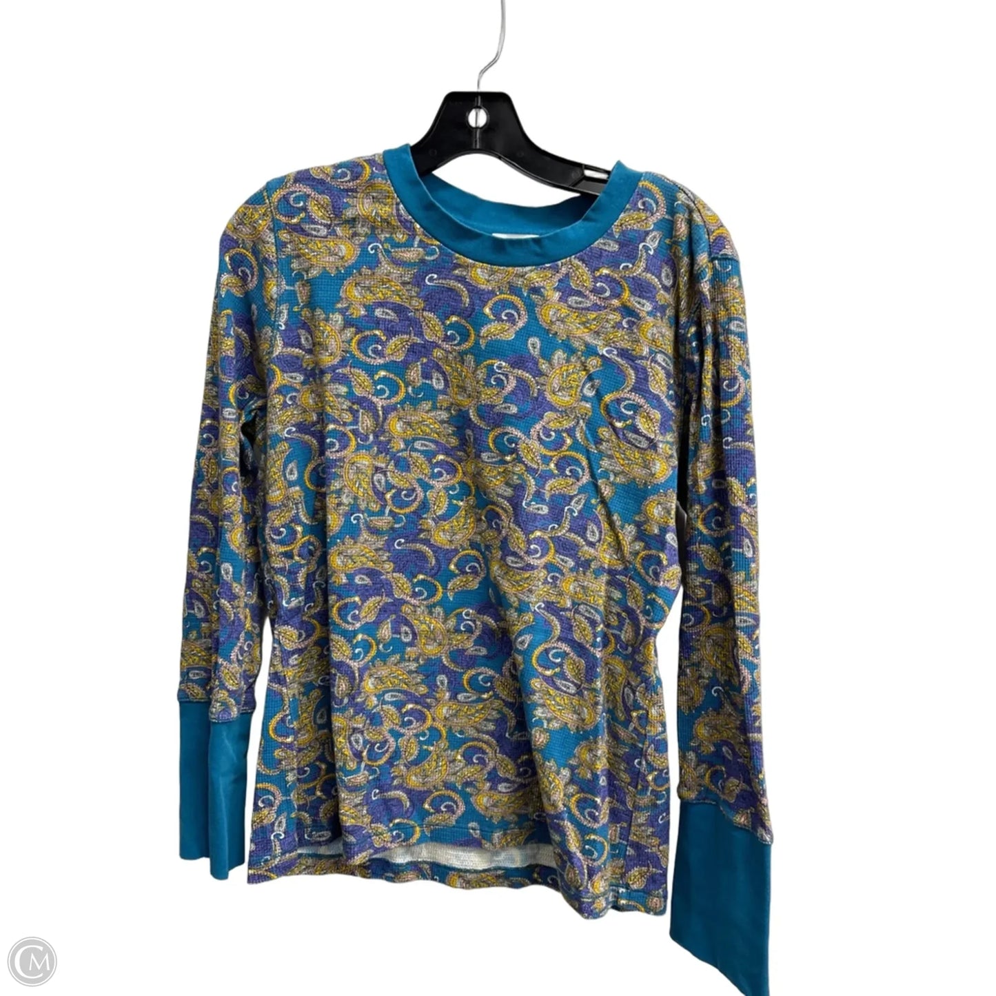 Top Long Sleeve By Sundance In Paisley Print, Size: Xl