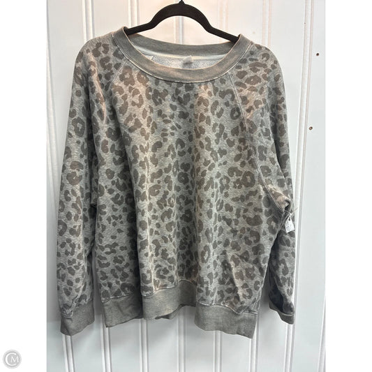 Sweatshirt Crewneck By Old Navy In Animal Print, Size: Xxl