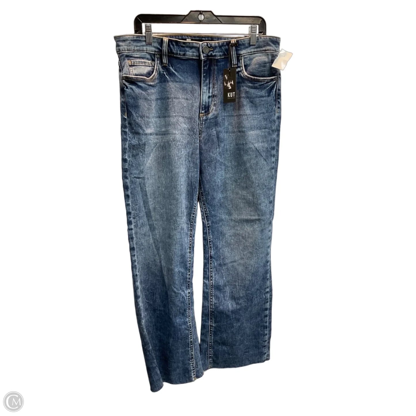 Jeans Cropped By Kut In Blue, Size: 14