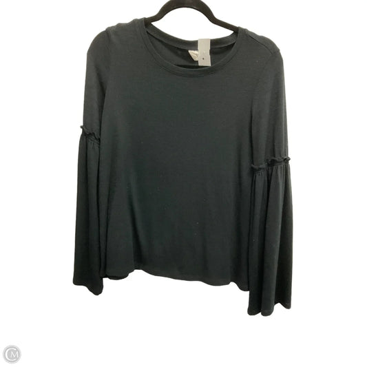 Top Long Sleeve By Gap In Black, Size: Xs