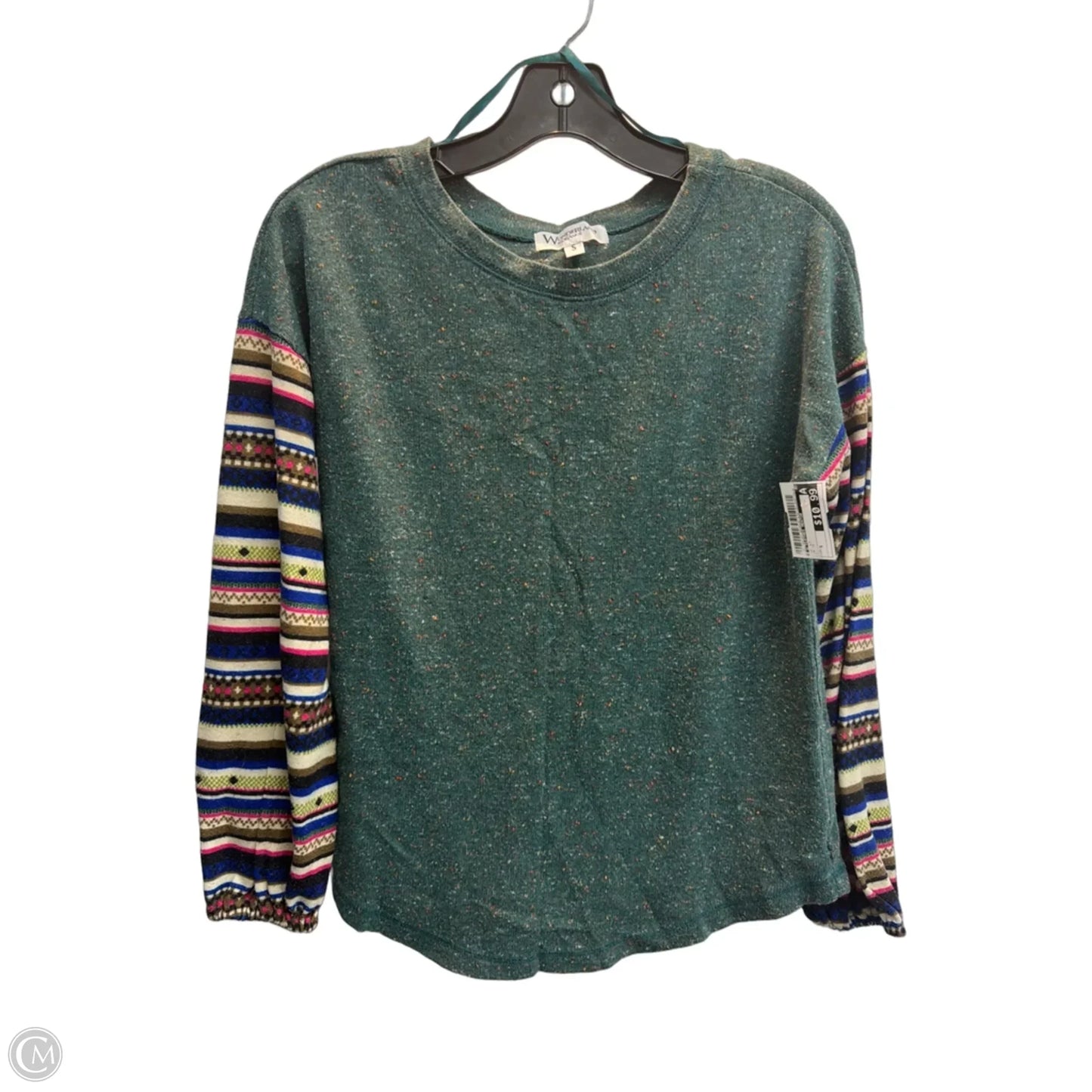 Top Long Sleeve By Clothes Mentor In Green, Size: S
