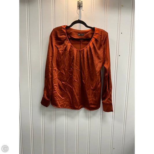 Blouse 3/4 Sleeve By Rd Style In Orange, Size: M