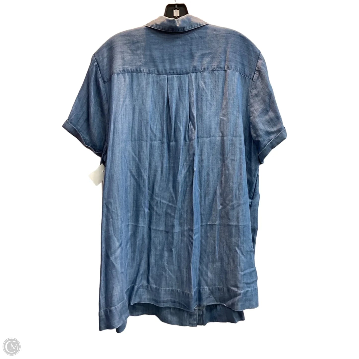 Blouse Short Sleeve By J. Jill In Blue, Size: 2x