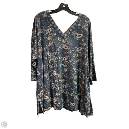 Top 3/4 Sleeve By J. Jill In Paisley Print, Size: 2x