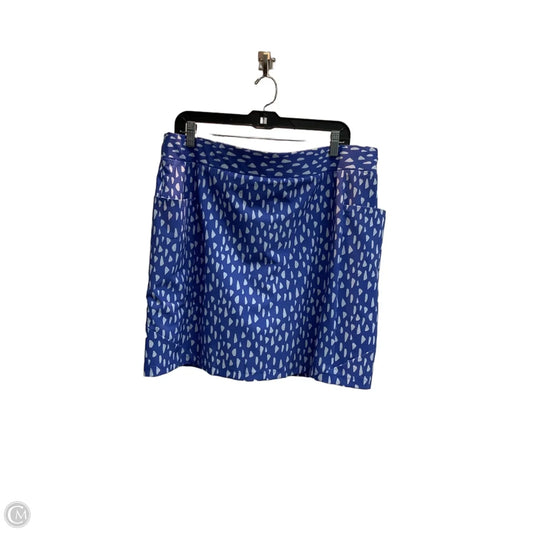 Skort By Chicos In Blue, Size: Xl