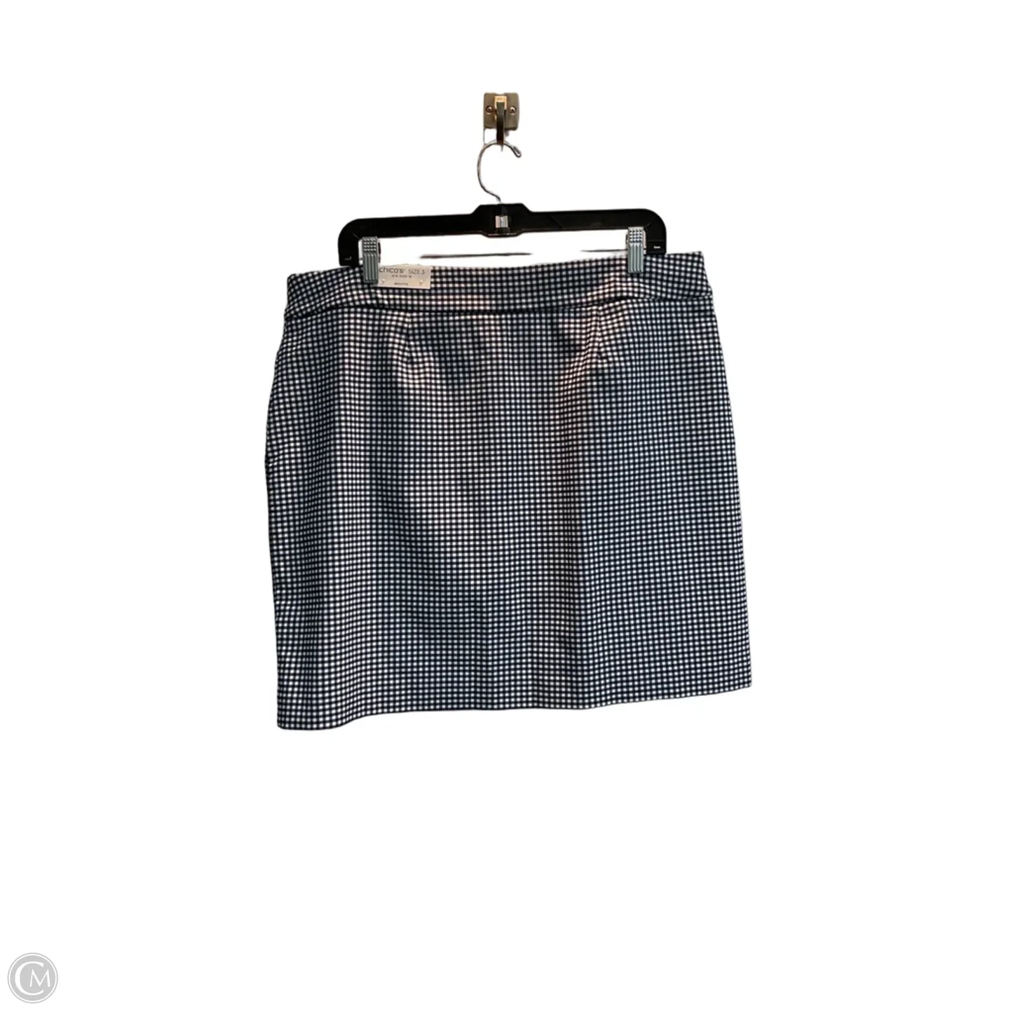Skort By Chicos In Checkered Pattern, Size: Xl