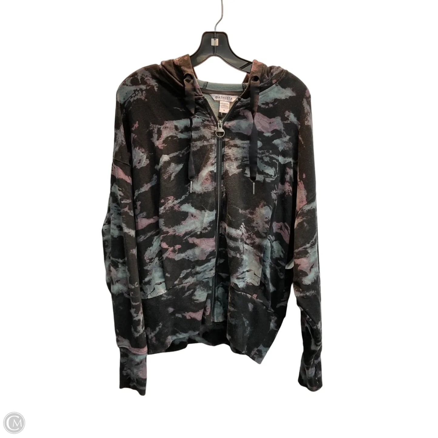 Sweatshirt Hoodie By Athleta In Tie Dye Print, Size: M