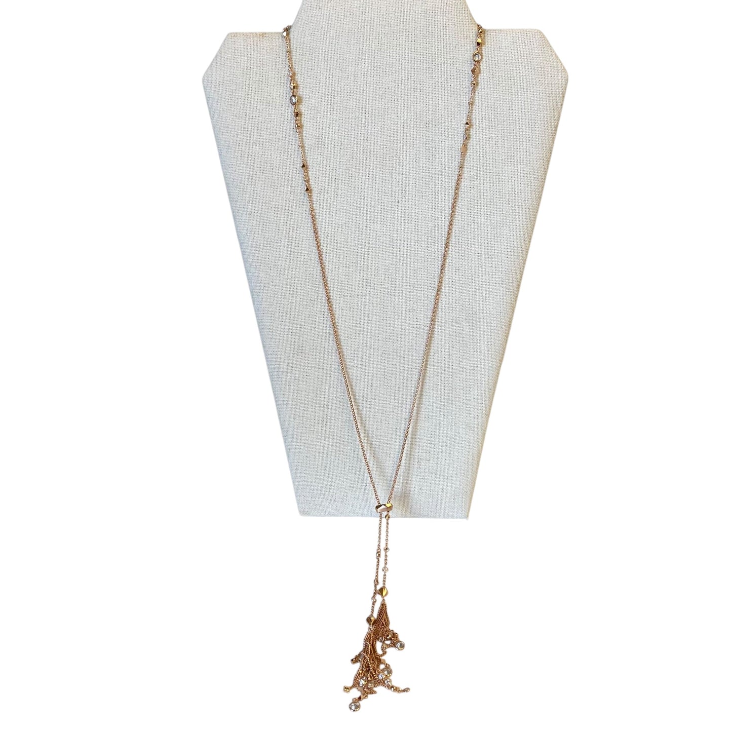 Necklace Lariat & Y-Drop By Kendra Scott In Rose Gold
