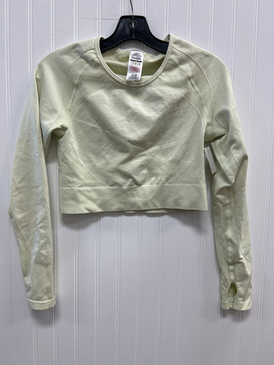 Athletic Top Ls Crewneck By Gym Shark In Yellow, Size:Xl