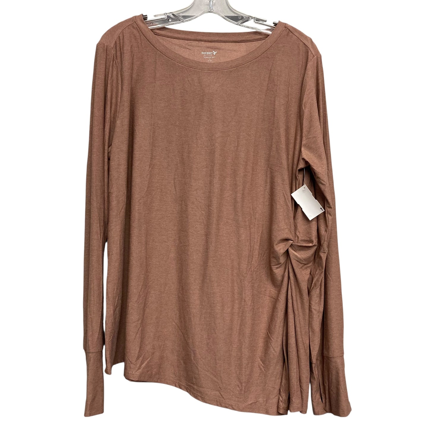 Athletic Top Ls Crewneck By Old Navy In Mauve, Size:L