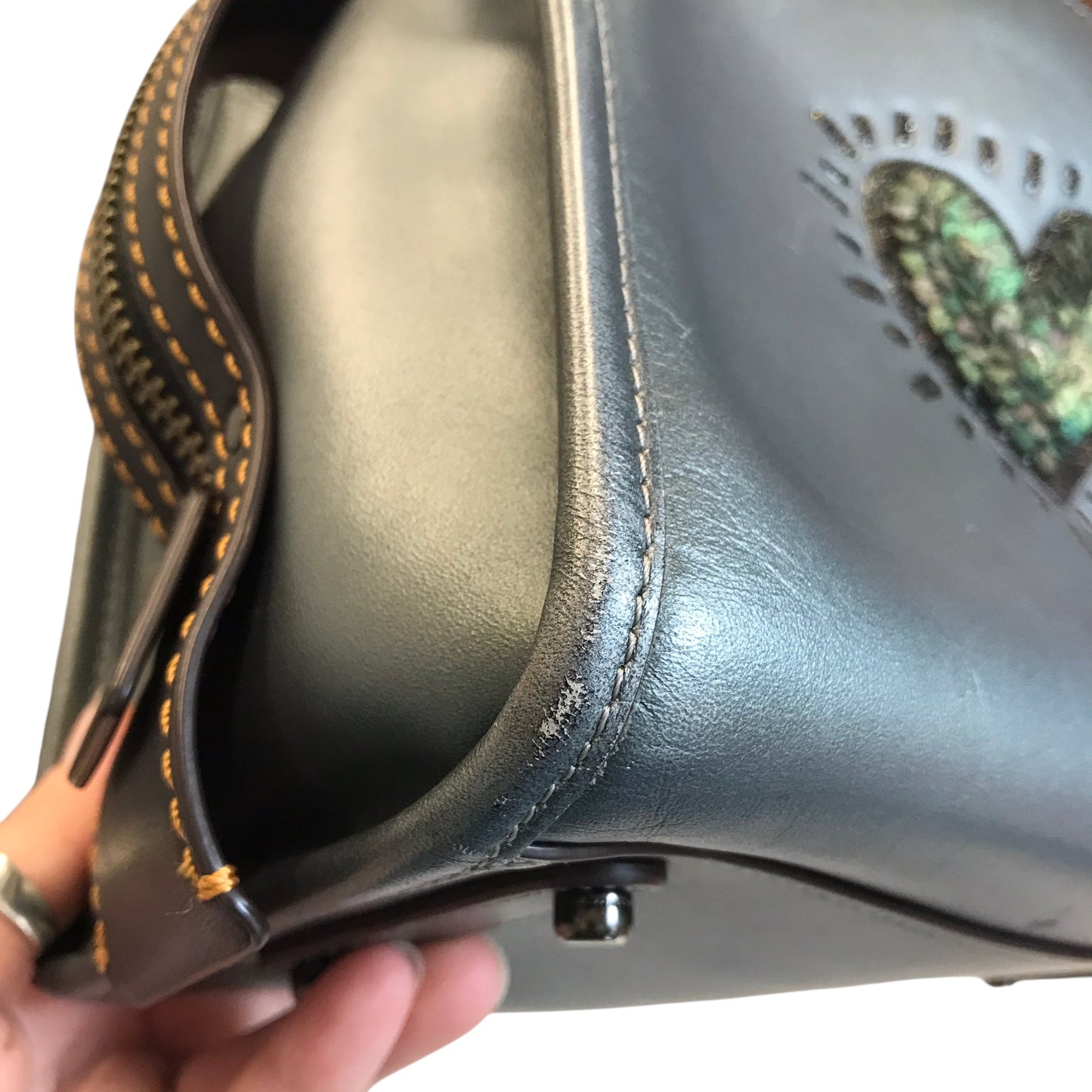 Handbag Designer By Coach In Grey, Size:Small