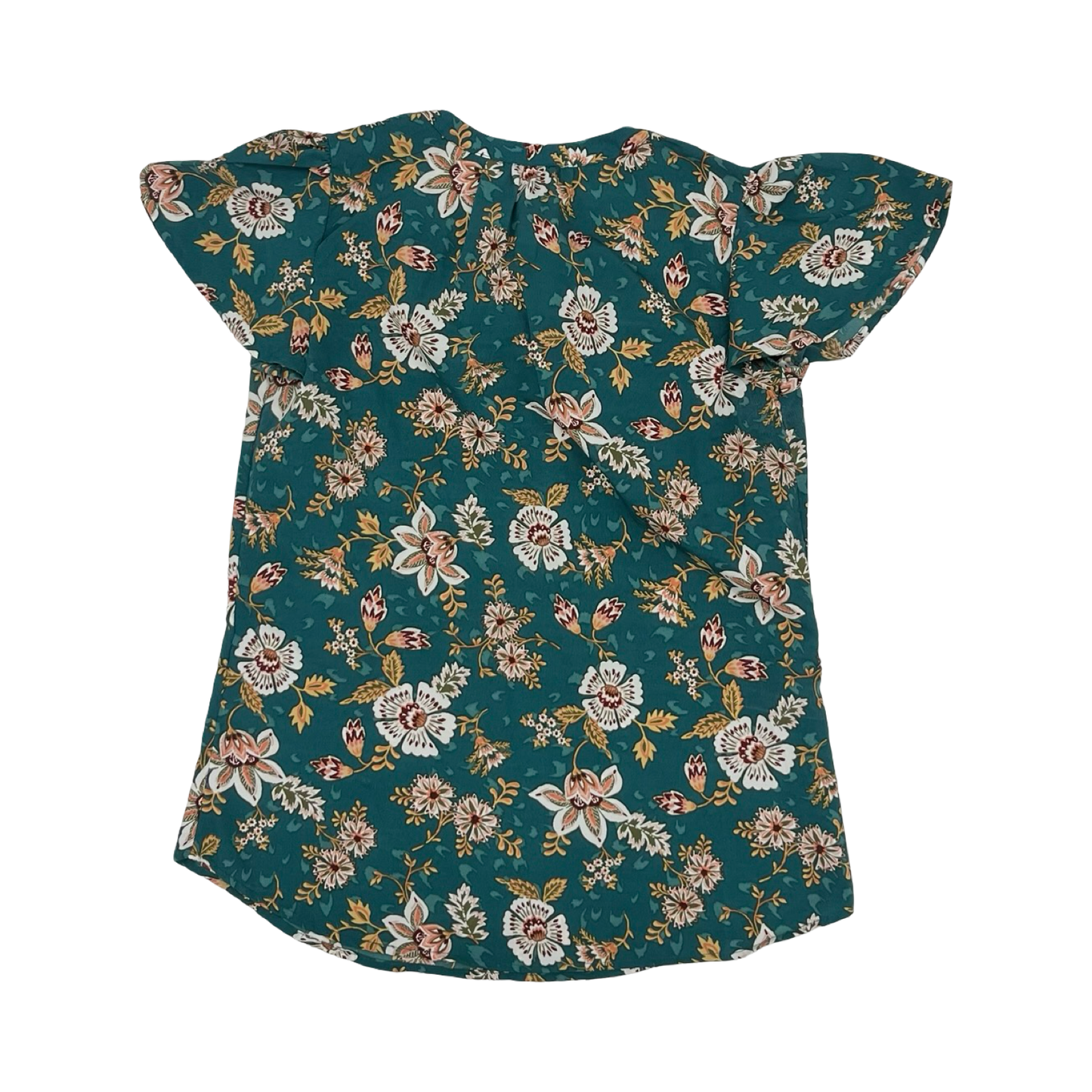 Blouse Ss By Maurices In Green & Tan, Size:Xs