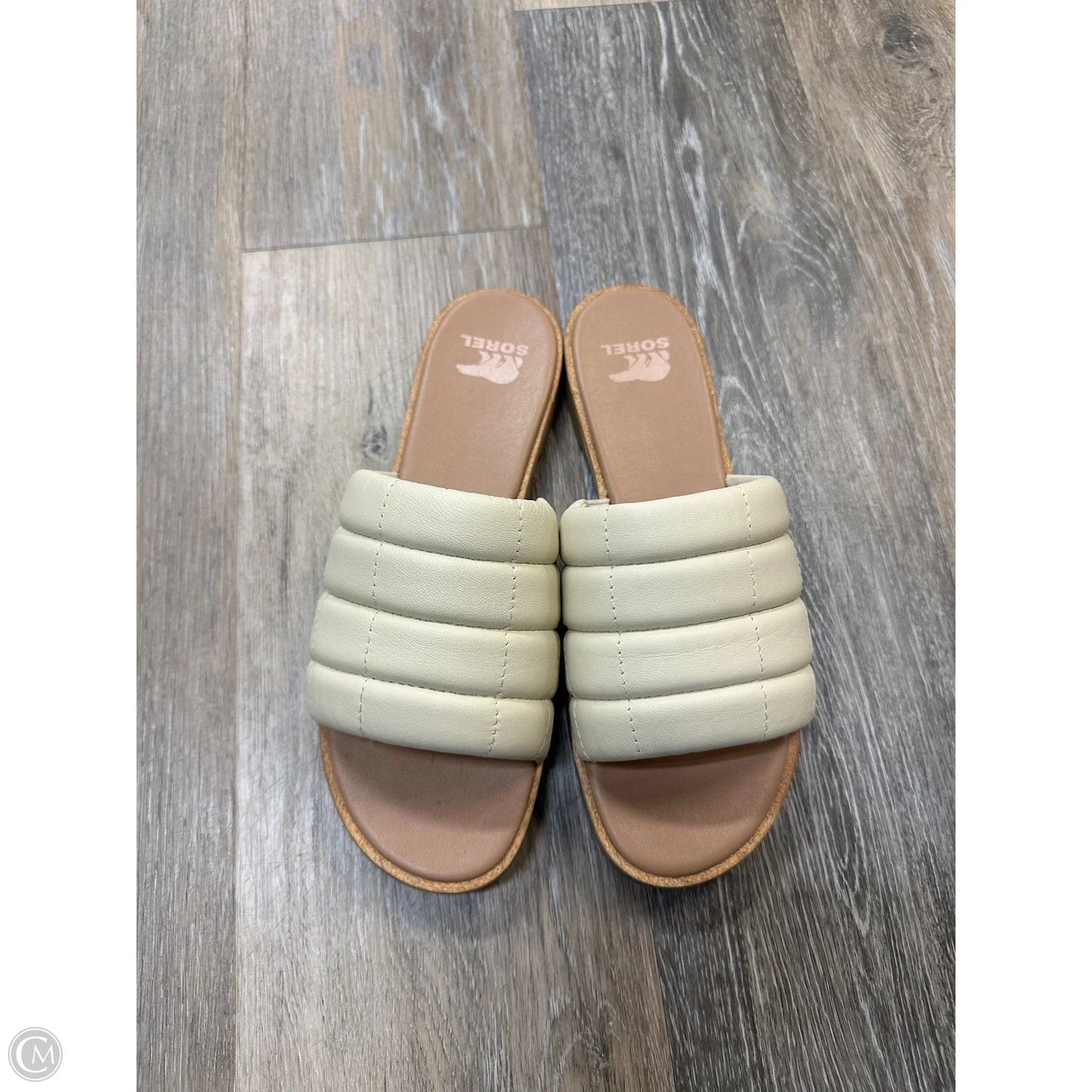 Sandals Flats By Sorel In Cream, Size: 8