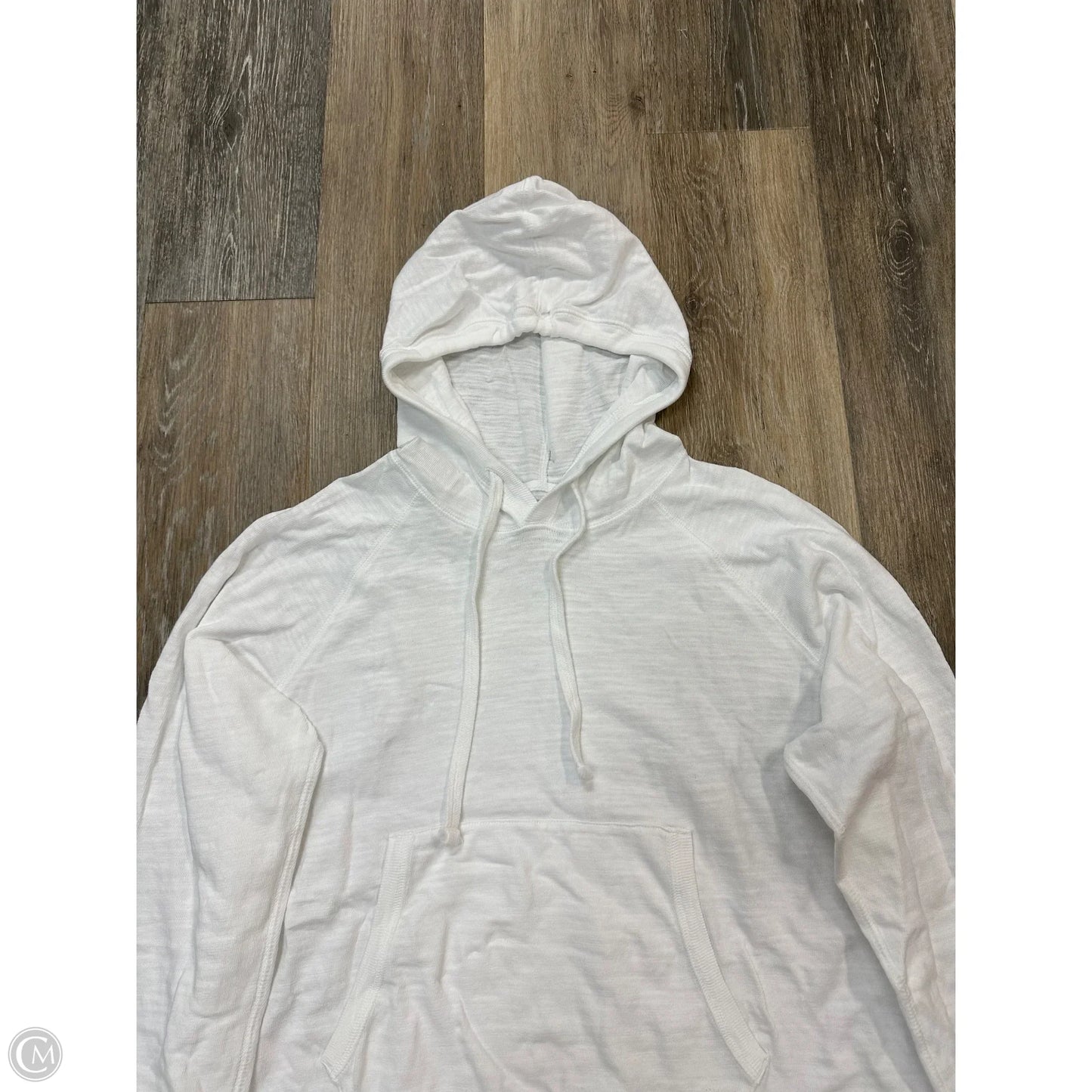 Top Long Sleeve By Faherty In White, Size: L